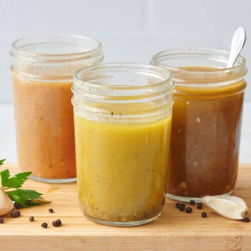 How to make a vinaigrette dressing 3 ways.