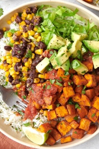 Vegetarian burrito bowl.