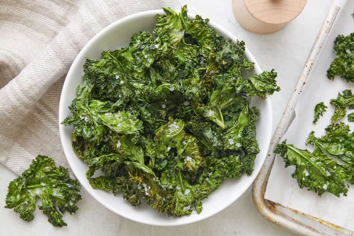 Baked Kale Chips.