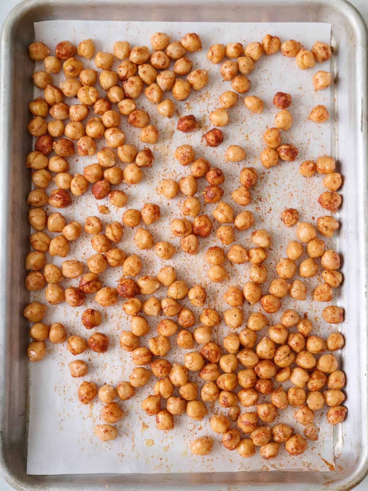 Spread out in a single layer on baking sheet.
