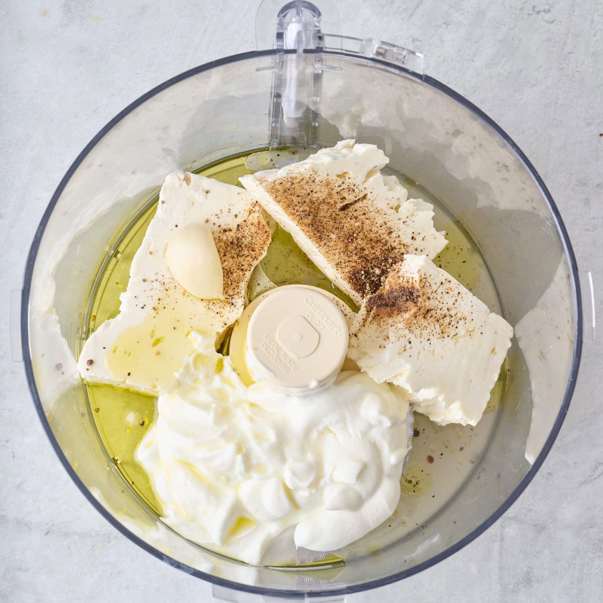 Dip ingredients before blended.