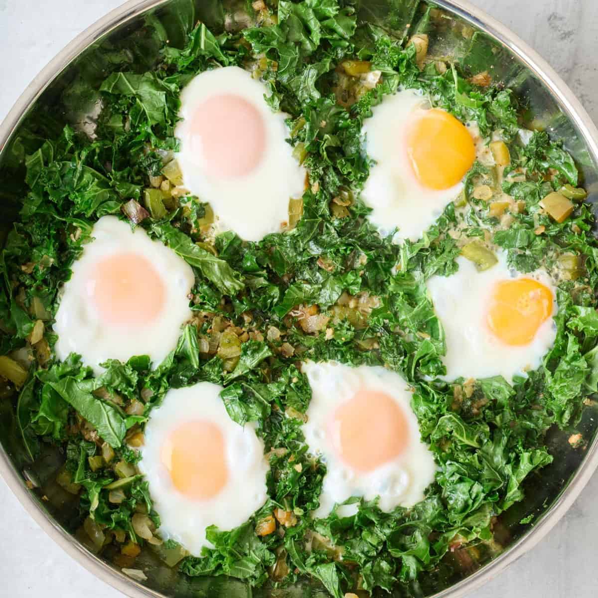 After eggs are cooked.