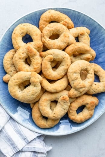 Tray of Lebanese anise cookies.