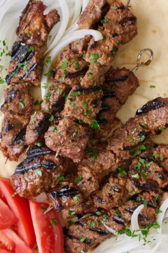 West African beef kabobs recipe.