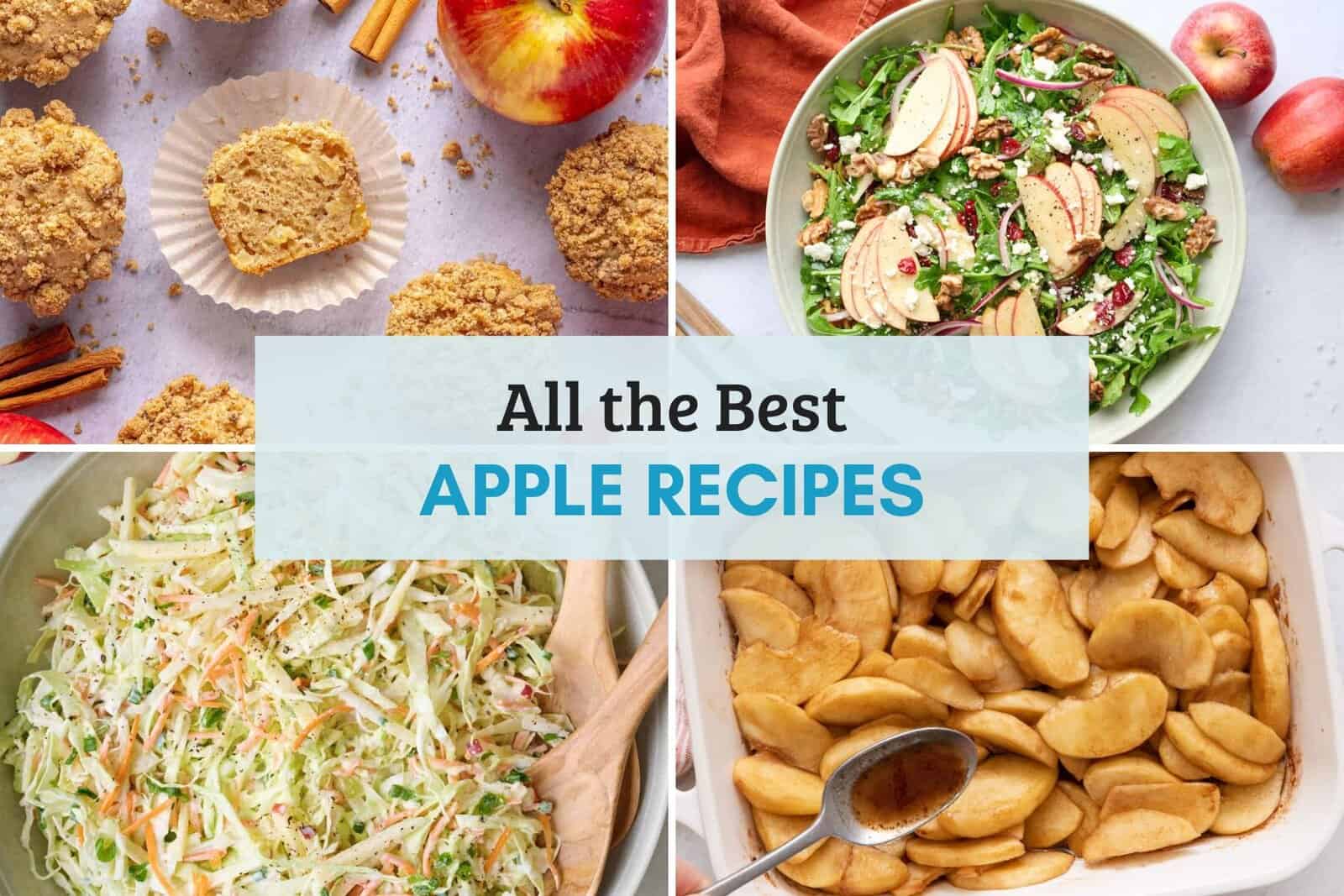 Recipe Roundup of 35+ recipes to make with fresh apples