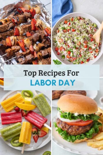 Round up featured image for Labor Day Recipes.