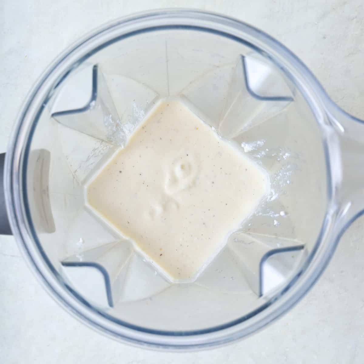 After blending smooth.