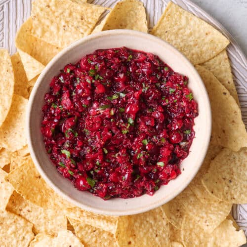 Cranberry salsa recipe.