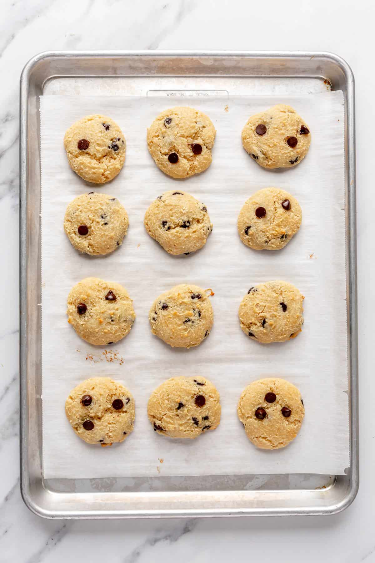 Cookies after baking.
