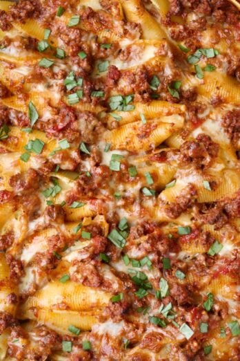 Beef stuffed shells recipe.