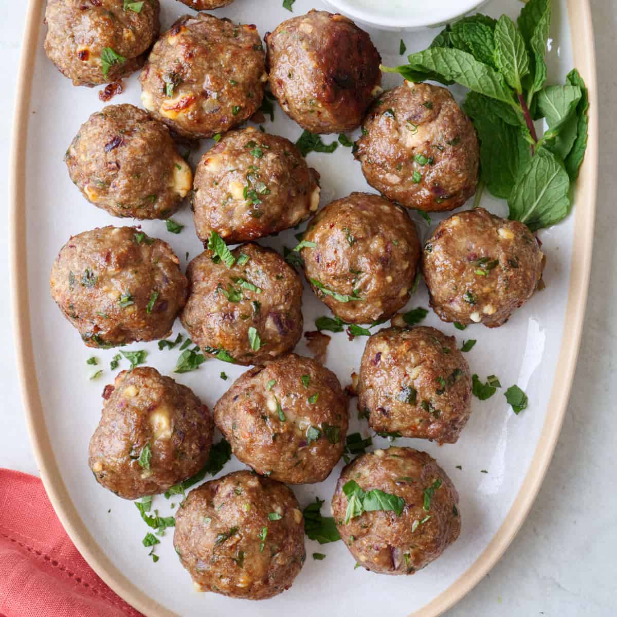 Lamb meatballs recipe.