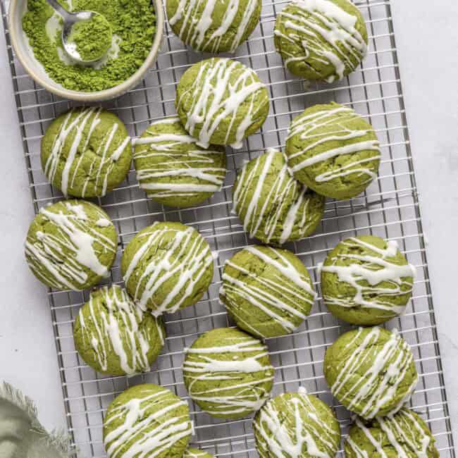 Matcha cookies recipe.