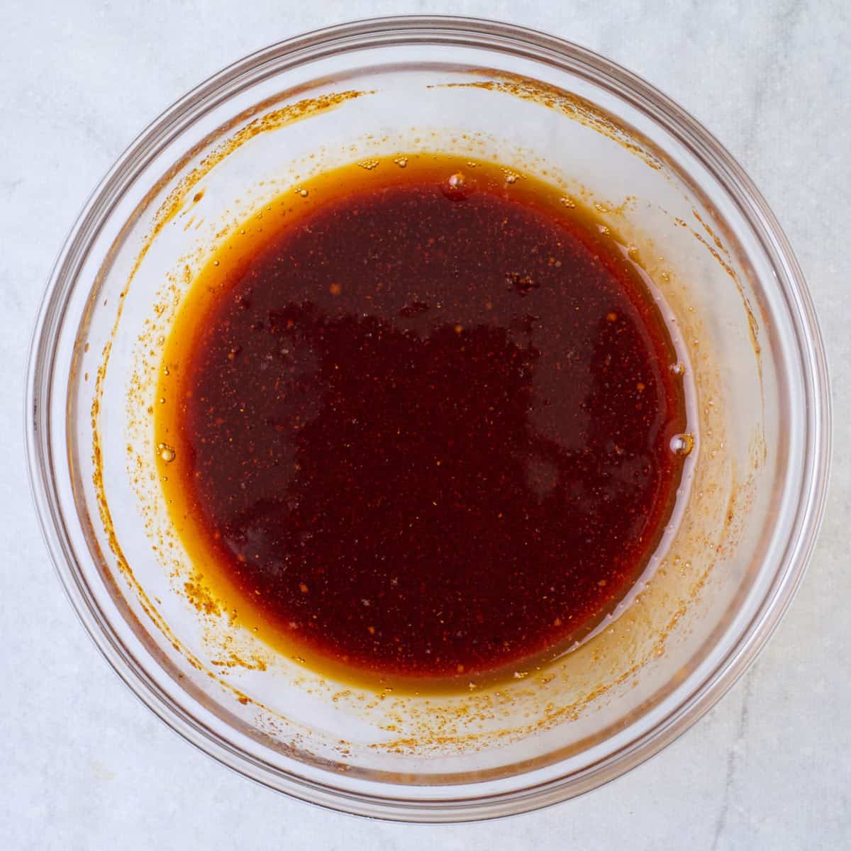 After melting butter.