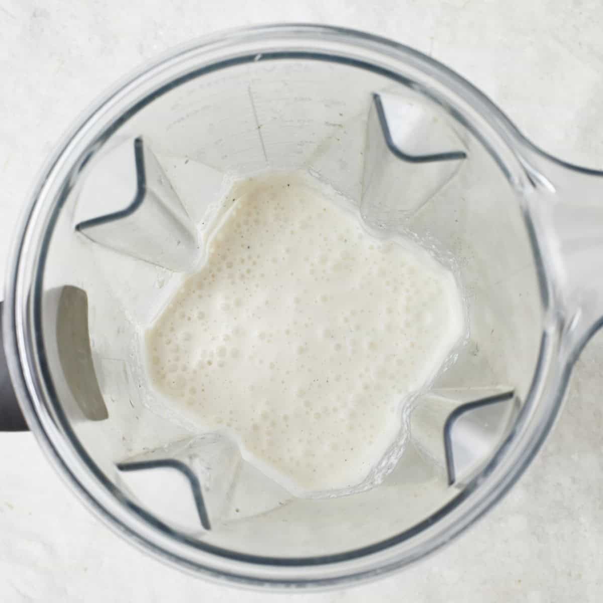 Sauce after blending smooth.