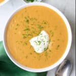 Creamy potato soup recipe.