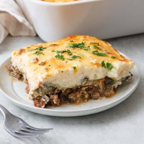 Eggplant Moussaka recipe.