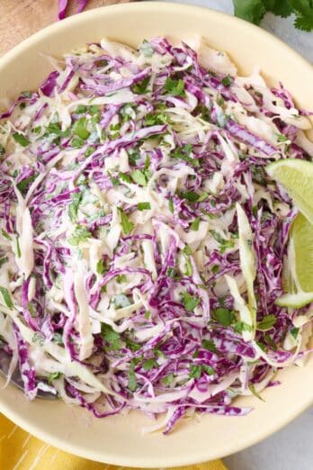 Fish taco slaw recipe.