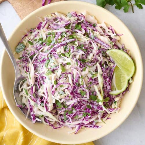 Fish taco slaw recipe.