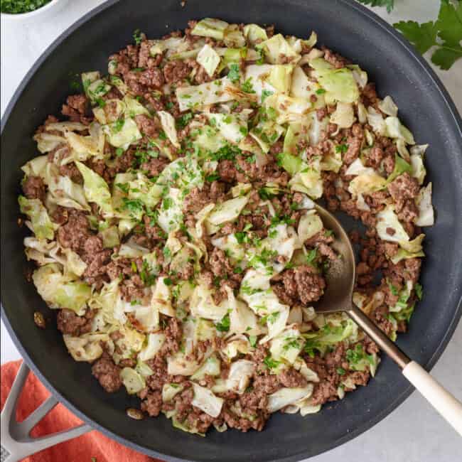 Ground beef and cabbage recipe.