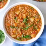 Lentil stew recipe.