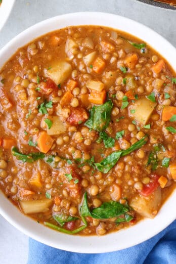 Lentil stew recipe.