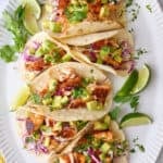 Salmon tacos recipe.