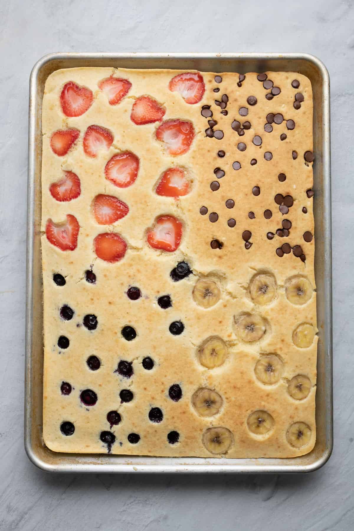 After baking recipe.