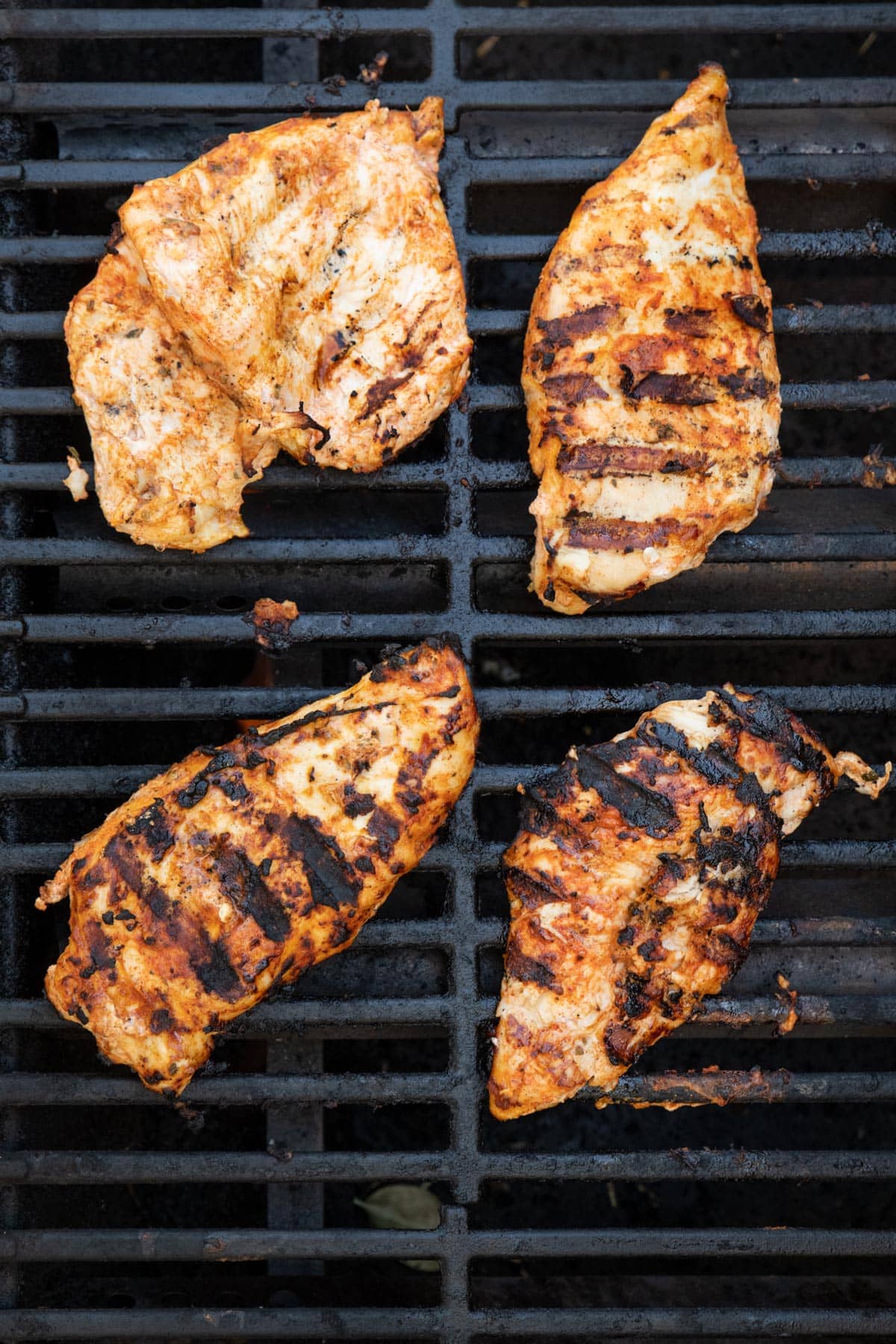 Recipe after grilling on outdoor grill.