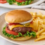 Air fryer hamburgers recipe.