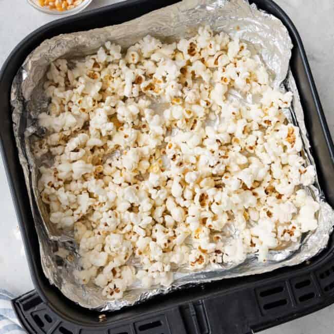 Air fryer popcorn recipe.