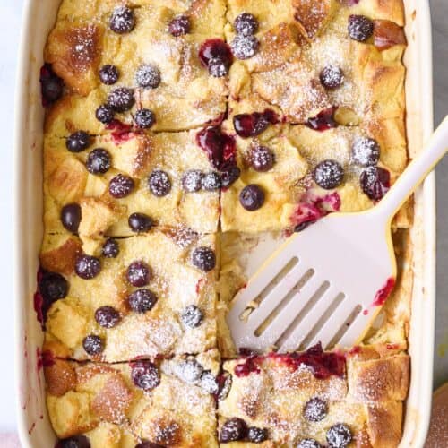 Blueberry french toast casserole recipe.