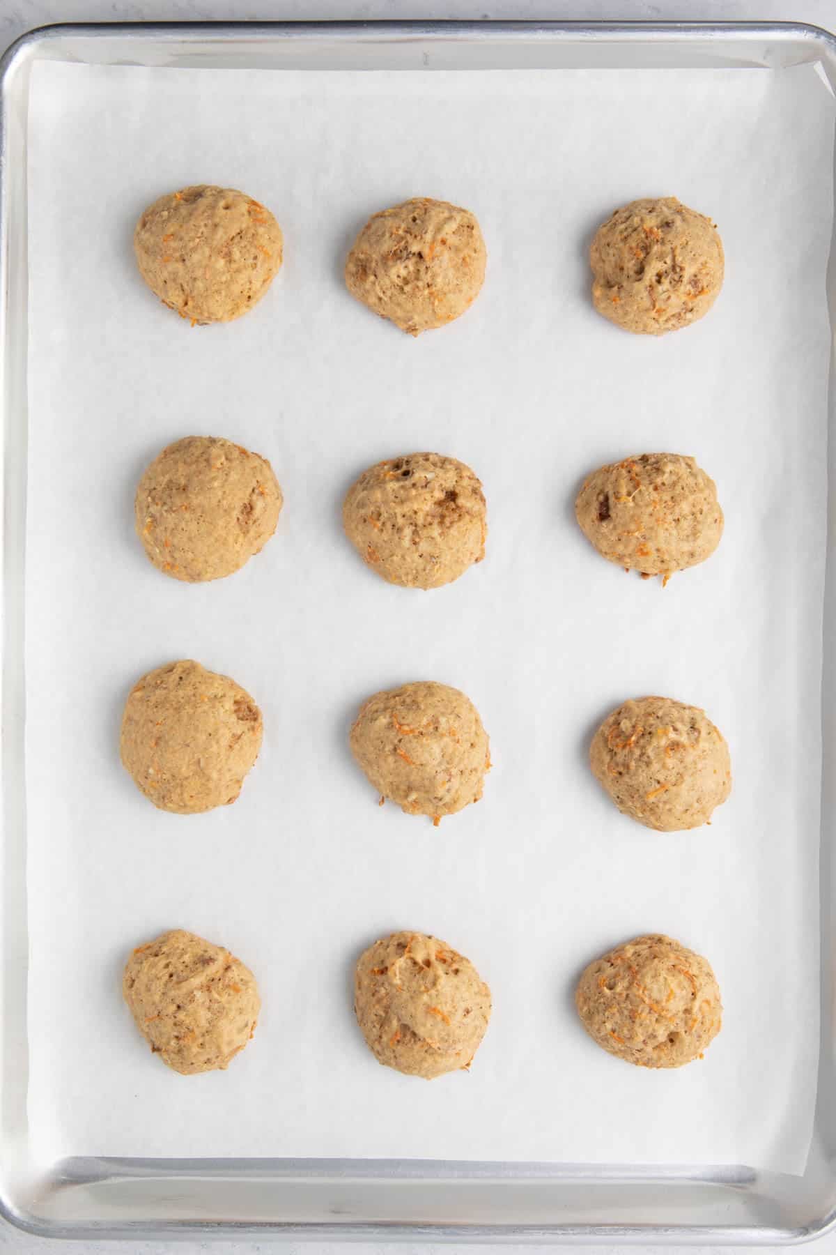 Cookies after baking.