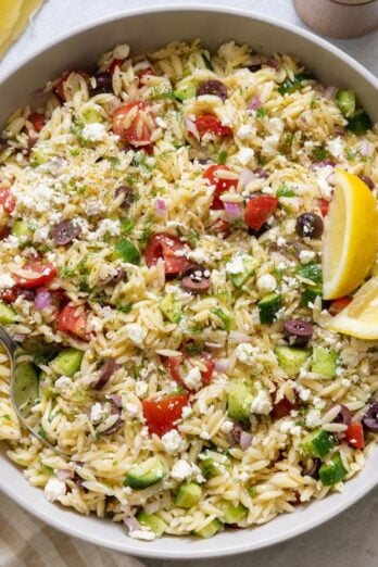 Greek orzo salad recipe.