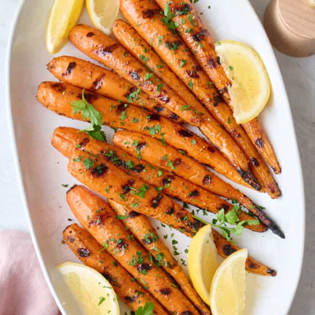 Grilled carrots recipe.