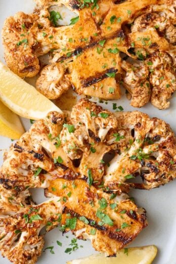 Grilled cauliflower recipe.
