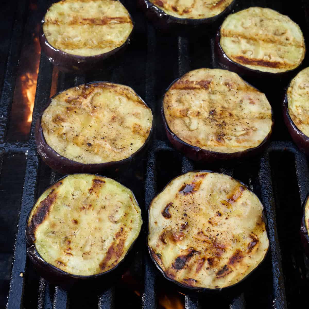 After flipping to show grill marks.