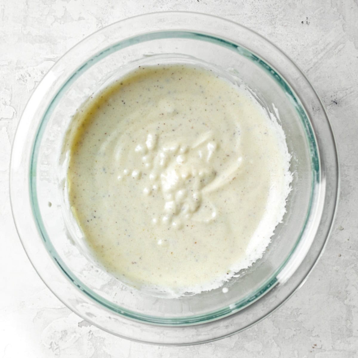 After mixing dressing for recipe.