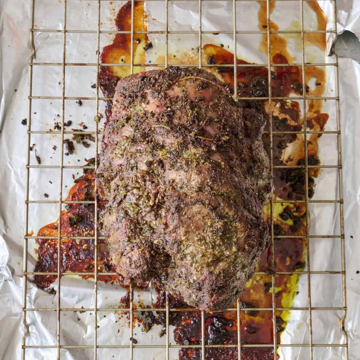 After roasting.