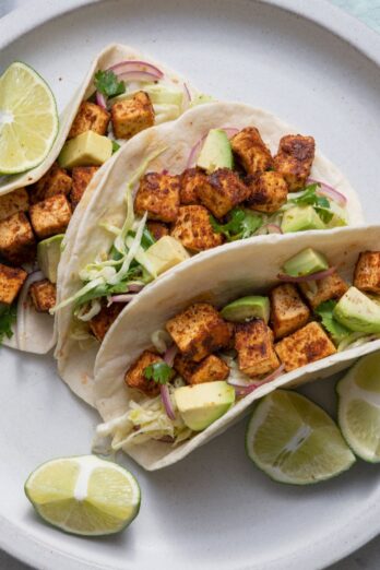 Tofu tacos recipe.