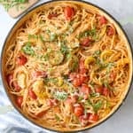 Chunky veggie spaghetti recipe.