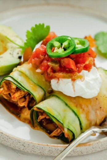Zucchini enchilada recipe.