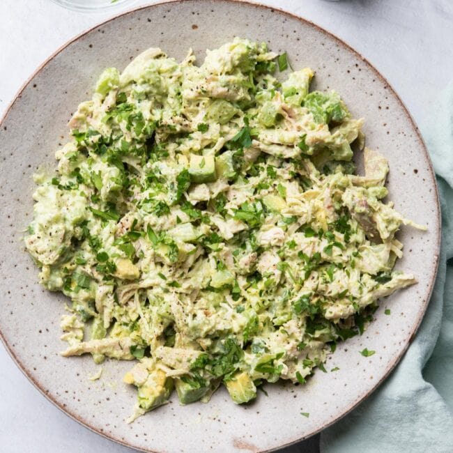 Avocado chicken salad recipe.