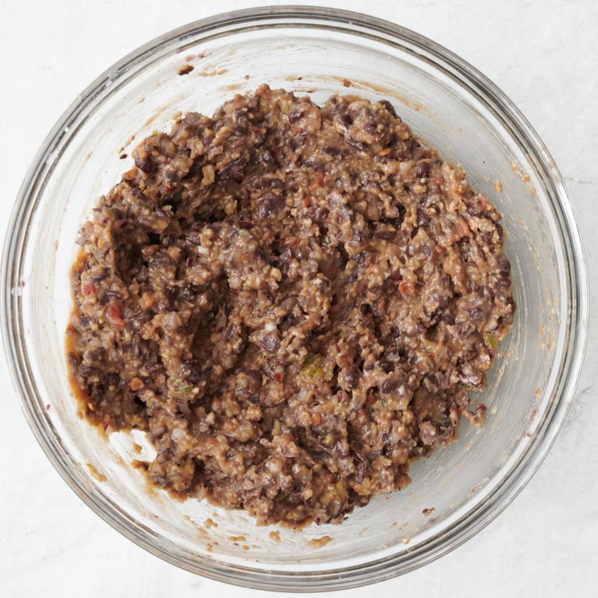 Mixture after combining.