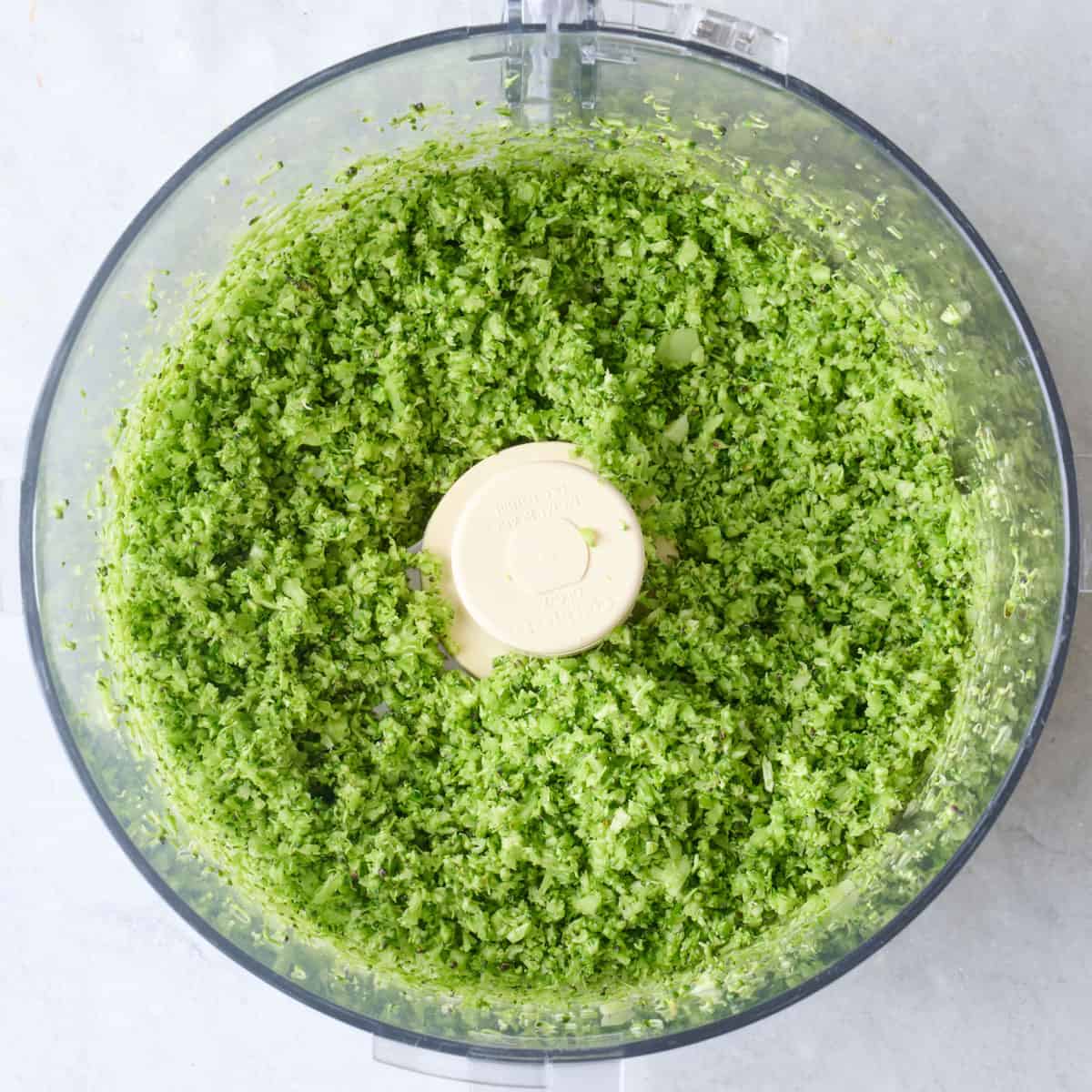 After processing broccoli.