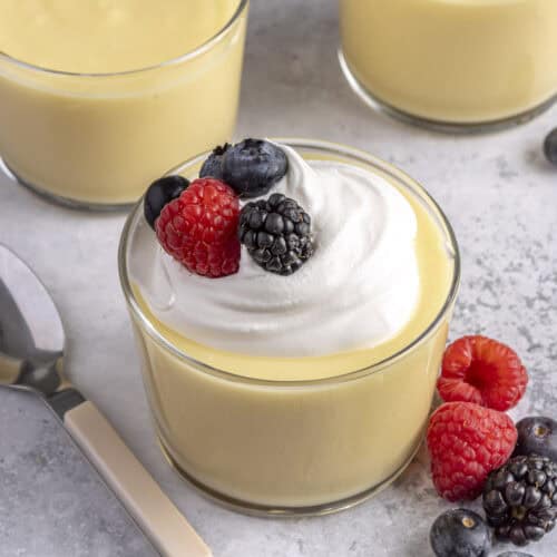 Homemade pudding recipe.