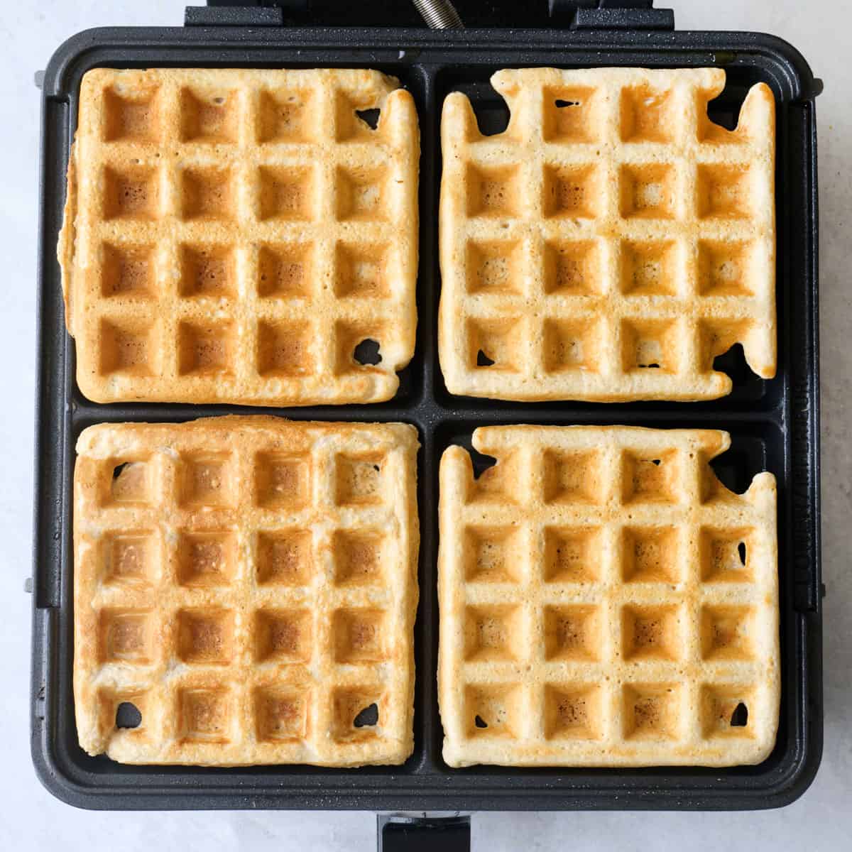 Waffles after cooking.