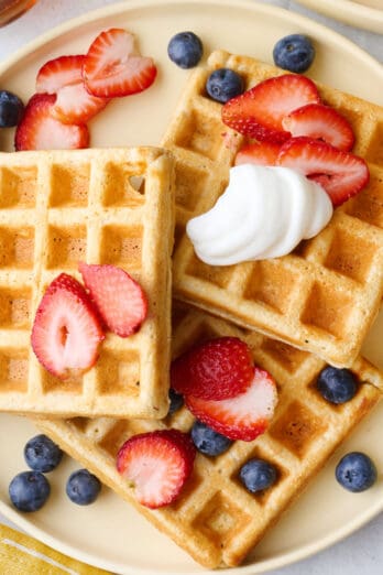 Protein waffle recipe.
