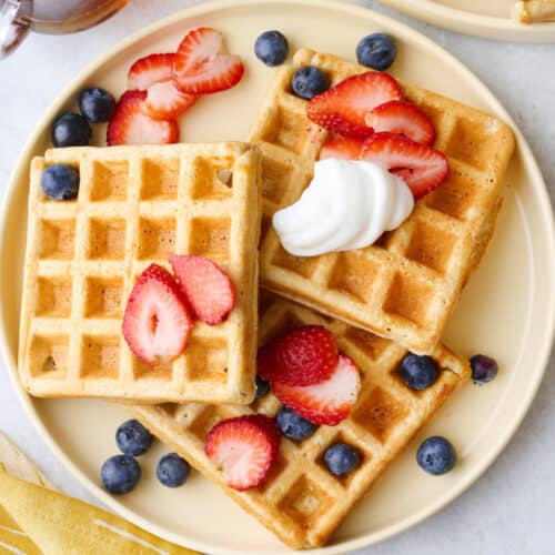 Protein waffle recipe.