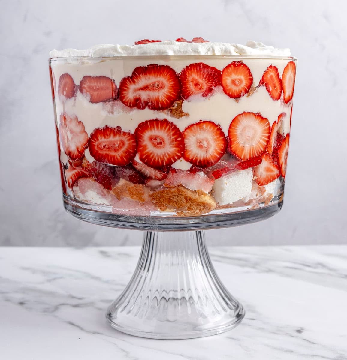 Remaining layers of recipe added to dish.