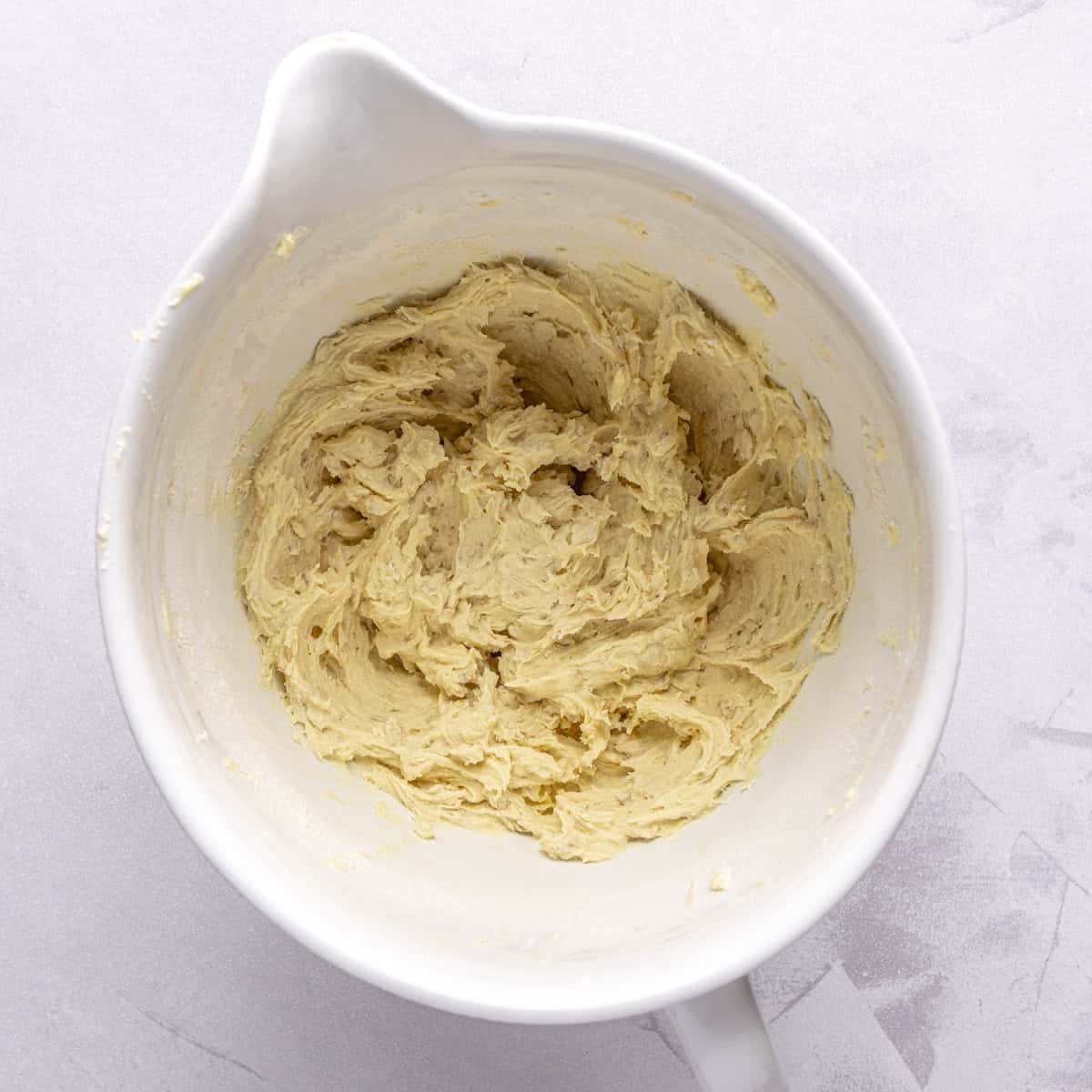 Dough after combined.